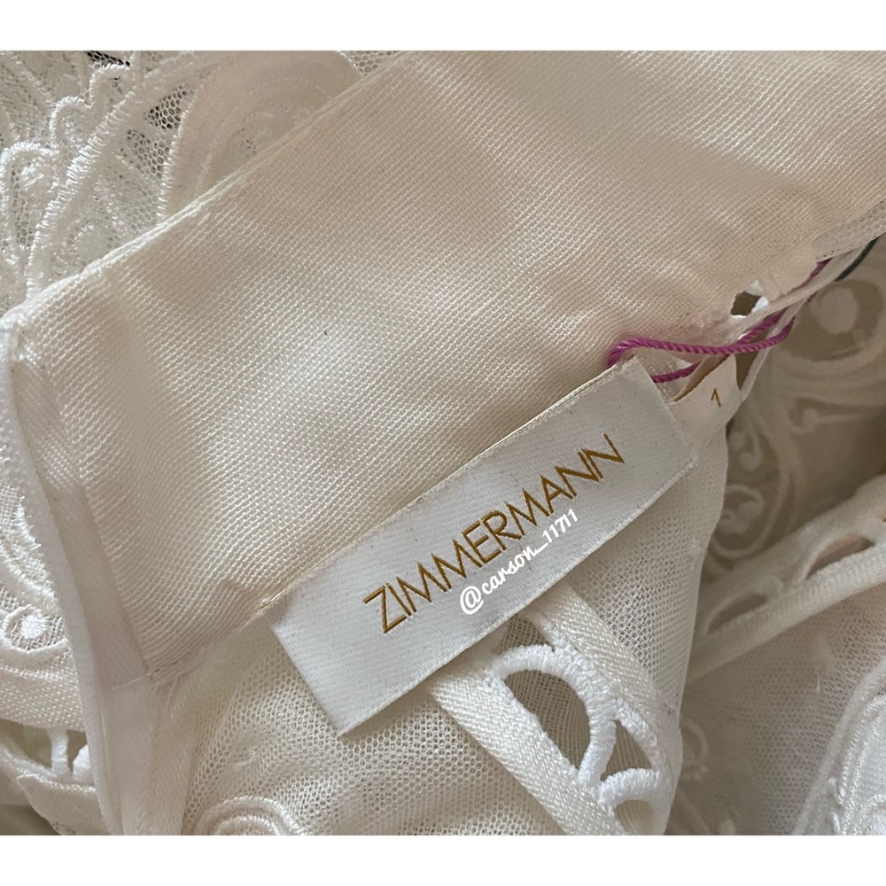 NWT Zimmermann Super Eight Embroidered Shirt US6 - Picture 7 of 10